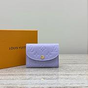 LV Rosalie Coin Purse Monogram Empreinte Purple - 11x2.5x8cm - 1