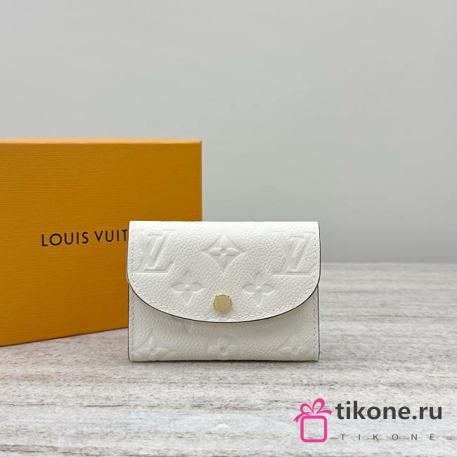 LV Rosalie Coin Purse Monogram Empreinte White - 11x2.5x8cm - 1