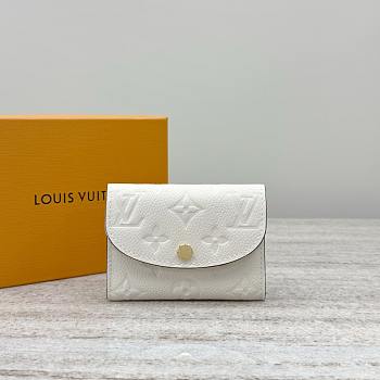 LV Rosalie Coin Purse Monogram Empreinte White - 11x2.5x8cm