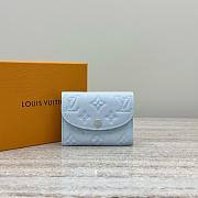 LV Rosalie Coin Purse Monogram Empreinte Light Blue - 11x2.5x8cm - 6