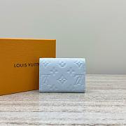 LV Rosalie Coin Purse Monogram Empreinte Light Blue - 11x2.5x8cm - 4