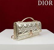 My Dior Mini Bag Light Gold Cannage Lambskin - 21x11.5x4.5cm - 6