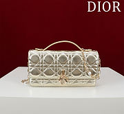 My Dior Mini Bag Light Gold Cannage Lambskin - 21x11.5x4.5cm - 3