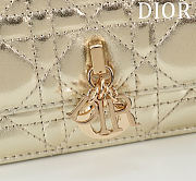 My Dior Mini Bag Light Gold Cannage Lambskin - 21x11.5x4.5cm - 2