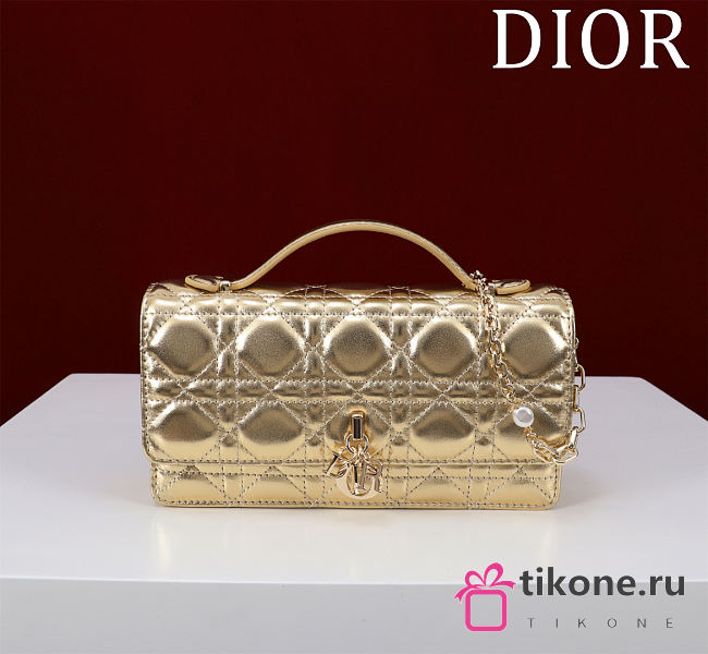 My Dior Mini Bag Gold Cannage Lambskin - 21x11.5x4.5cm - 1