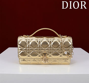 My Dior Mini Bag Gold Cannage Lambskin - 21x11.5x4.5cm