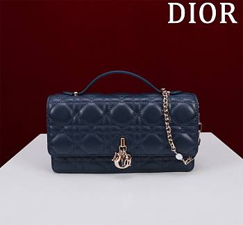My Dior Mini Bag Navy Cannage Lambskin - 21x11.5x4.5cm