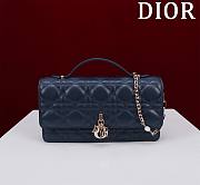 My Dior Mini Bag Navy Cannage Lambskin - 21x11.5x4.5cm - 5