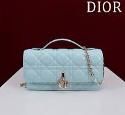 My Dior Mini Bag Baby Blue Cannage Lambskin - 21x11.5x4.5cm - 1
