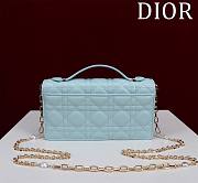 My Dior Mini Bag Baby Blue Cannage Lambskin - 21x11.5x4.5cm - 4