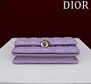 My Dior Mini Bag Purple Cannage Lambskin - 21x11.5x4.5cm - 6