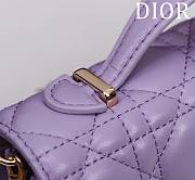 My Dior Mini Bag Purple Cannage Lambskin - 21x11.5x4.5cm - 2