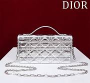 My Dior Mini Bag Silver Cannage Lambskin - 21x11.5x4.5cm - 4