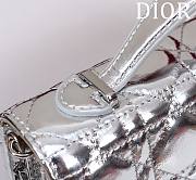 My Dior Mini Bag Silver Cannage Lambskin - 21x11.5x4.5cm - 2