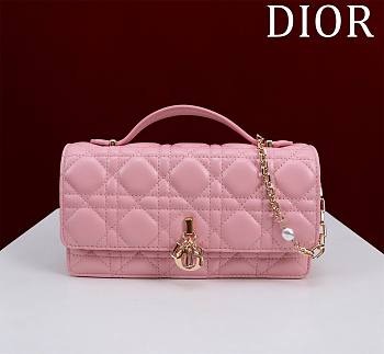 My Dior Mini Bag Pink Cannage Lambskin - 21x11.5x4.5cm