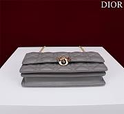 My Dior Mini Bag Gray Cannage Lambskin - 21x11.5x4.5cm - 5