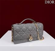 My Dior Mini Bag Gray Cannage Lambskin - 21x11.5x4.5cm - 4