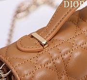My Dior Mini Bag Brown Cannage Lambskin - 21x11.5x4.5cm - 6