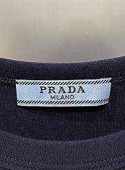 Prada Ribbed Jersey Tank Top Navy - 3