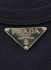 Prada Ribbed Jersey Tank Top Navy - 2