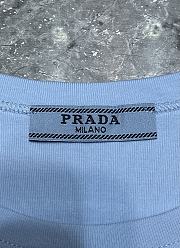 Prada Ribbed Jersey Tank Top Blue - 2