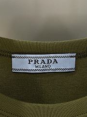 Prada Ribbed Jersey Tank Top Green - 6