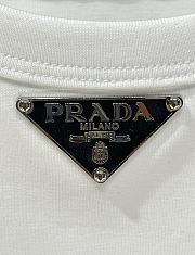 Prada Ribbed Jersey Tank Top White - 4