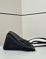 Fendi Origami Medium Black Leather Bag That Can Be Transformed - 27x27x16.5cm - 5