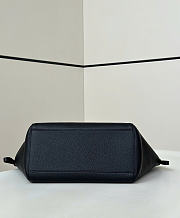 Fendi Origami Medium Black Leather Bag That Can Be Transformed - 27x27x16.5cm - 4