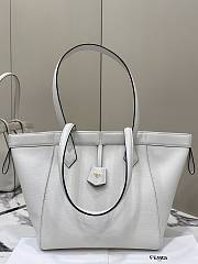 Fendi Origami Medium White Leather Bag That Can Be Transformed - 27x27x16.5cm - 5