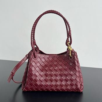 Bottega Veneta Medium Parachute Burgundy - 29.5x18.5x17.5cm