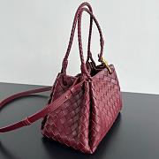Bottega Veneta Medium Parachute Burgundy - 29.5x18.5x17.5cm - 4