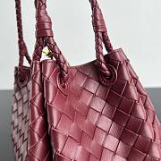 Bottega Veneta Medium Parachute Burgundy - 29.5x18.5x17.5cm - 2