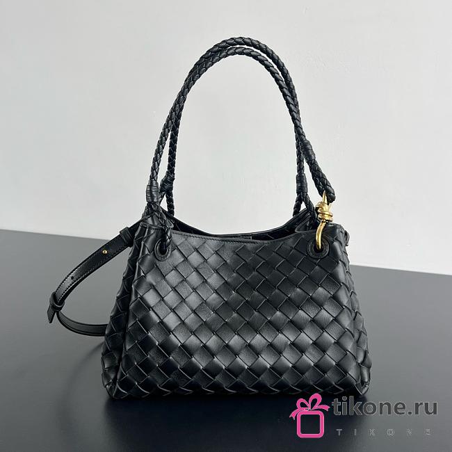 Bottega Veneta Medium Parachute Black - 29.5x18.5x17.5cm - 1