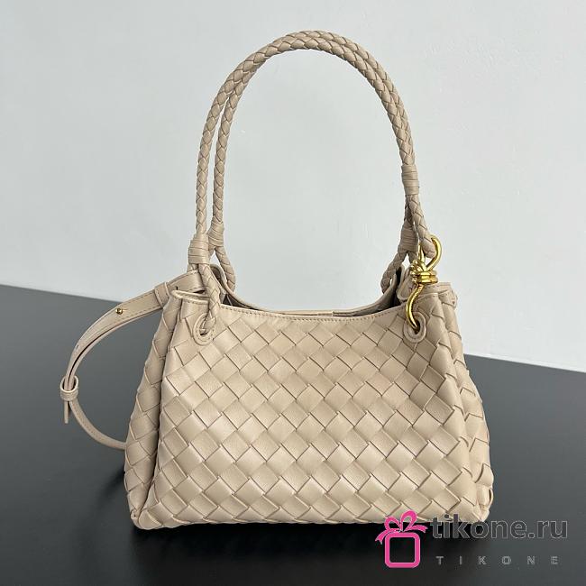 Bottega Veneta Medium Parachute Beige - 29.5x18.5x17.5cm - 1