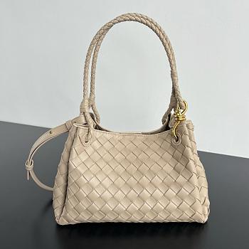 Bottega Veneta Medium Parachute Beige - 29.5x18.5x17.5cm