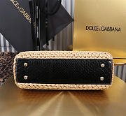 Dolce&Gabbna Elongated Raffia Sicily Handbag - 25x17x9cm - 2