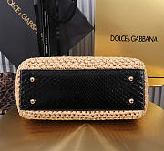 Dolce&Gabbana Large Raffia Sicily Handbag - 25x20x12cm - 2