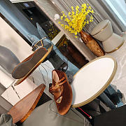 Prada Velvet Ballerinas Brown - 6