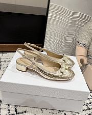 Dior Ballet Slingback Pumps Gold - 4