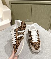 Celine Jogger Low Lace-up Sneaker in Leopard Hairy Calfskin and Calfskin - 3