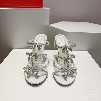 Rene Caovilla Caterina Sandal With White Crystals