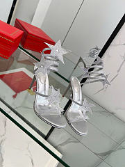 Rene Caovilla Jeweled Cleo Star Silver Sandal 105 - 6