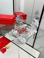 Rene Caovilla Jeweled Cleo Star Silver Sandal 105 - 5