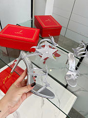 Rene Caovilla Jeweled Cleo Star Silver Sandal 105 - 3