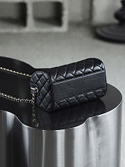Chanel Classic Clutch With Chain Shiny Grained Calfskin Gold Tone Metal Black - 18.5x11.5x11cm - 4