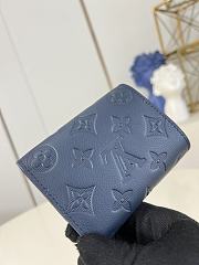 LV Victor Wallet Monogram Shadow Leather Blue - 11.5x9x2.5cm - 6