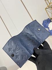 LV Victor Wallet Monogram Shadow Leather Blue - 11.5x9x2.5cm - 3