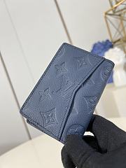 LV Pocket Organizer Monogram Shadow Blue M14786 - 7.5x11.1x1cm - 6