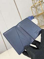LV Pocket Organizer Monogram Shadow Blue M14786 - 7.5x11.1x1cm - 5